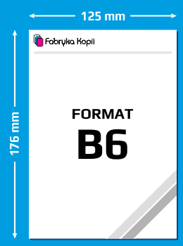 Formaty papieru - Format B6 - Wymiary B6